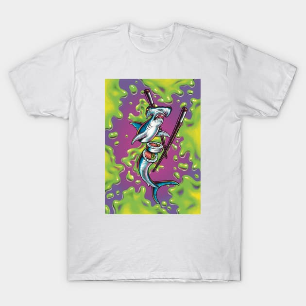 Sushi Shark T-Shirt by Lopostudio